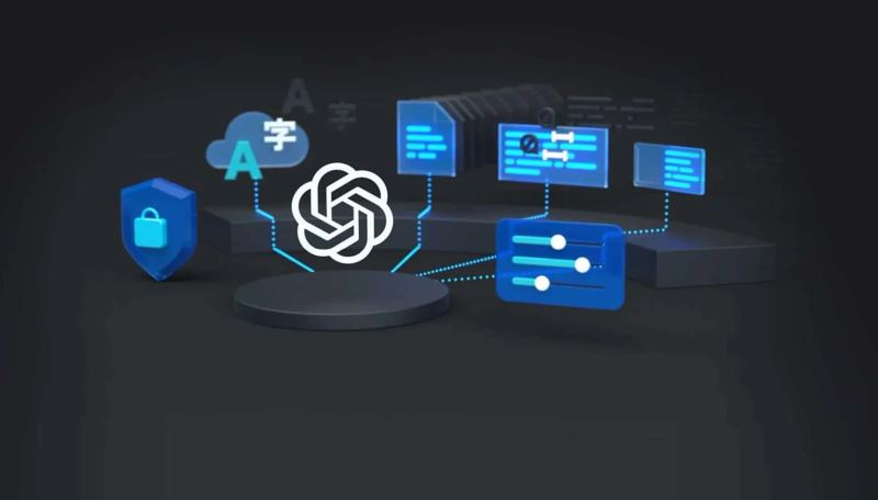 Editorial image representing AI-driven cyber defense operations, analysts, and managed model access.