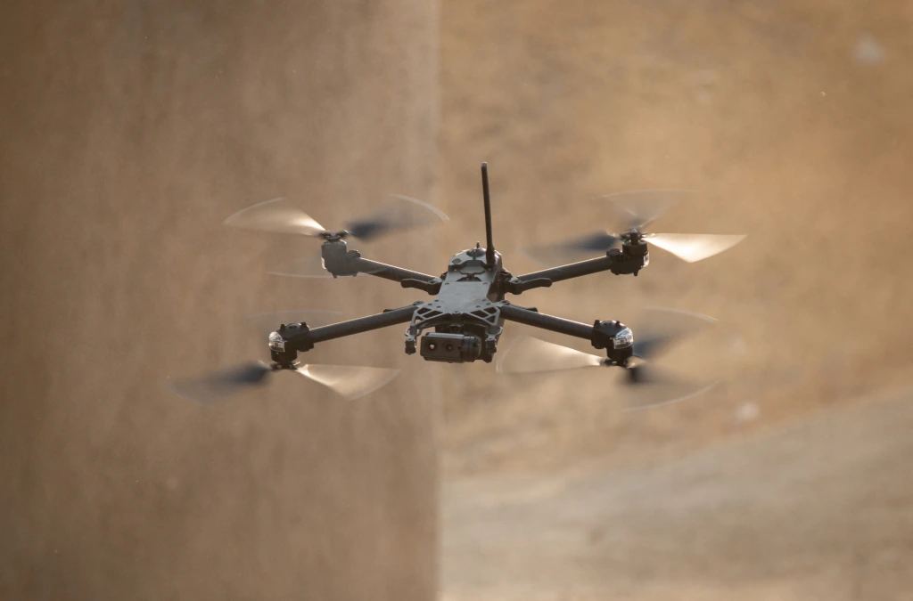 Editorial image representing scaled US drone manufacturing and autonomous aircraft prepared for defense and industrial deployment.