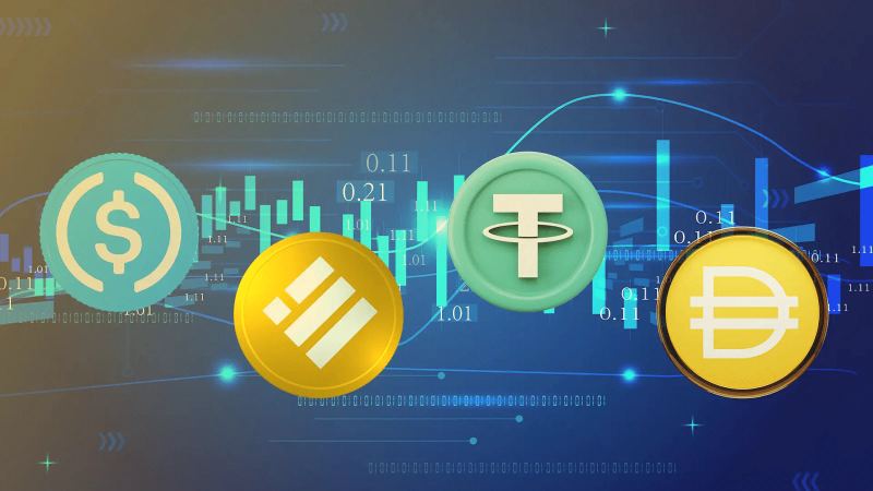 Stripe stablecoin treasury dashboard illustration.