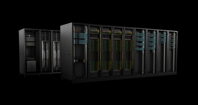 NVIDIA Blackwell Ultra DGX infrastructure illustration.