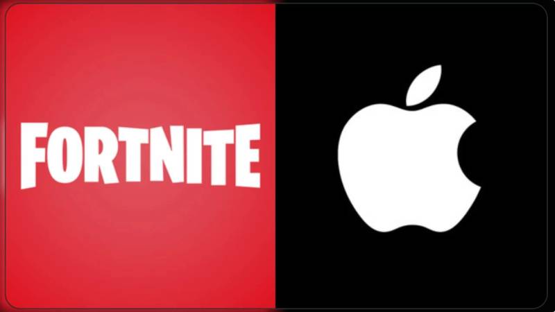 Fortnite mobile distribution artwork representing App Store platform competition.
