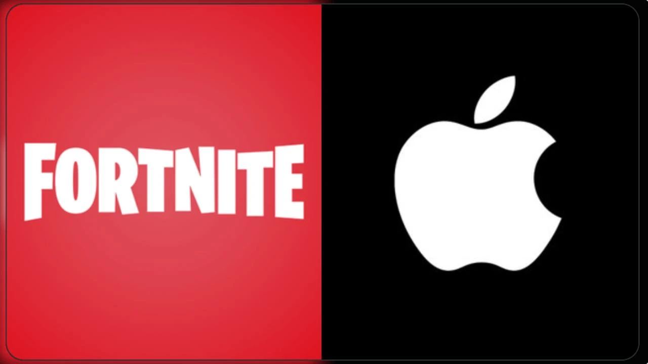 Fortnite mobile distribution artwork representing App Store platform competition.