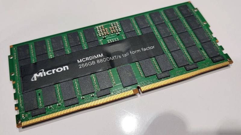 Illustration for Micron AI server memory density and data-center hardware scaling.