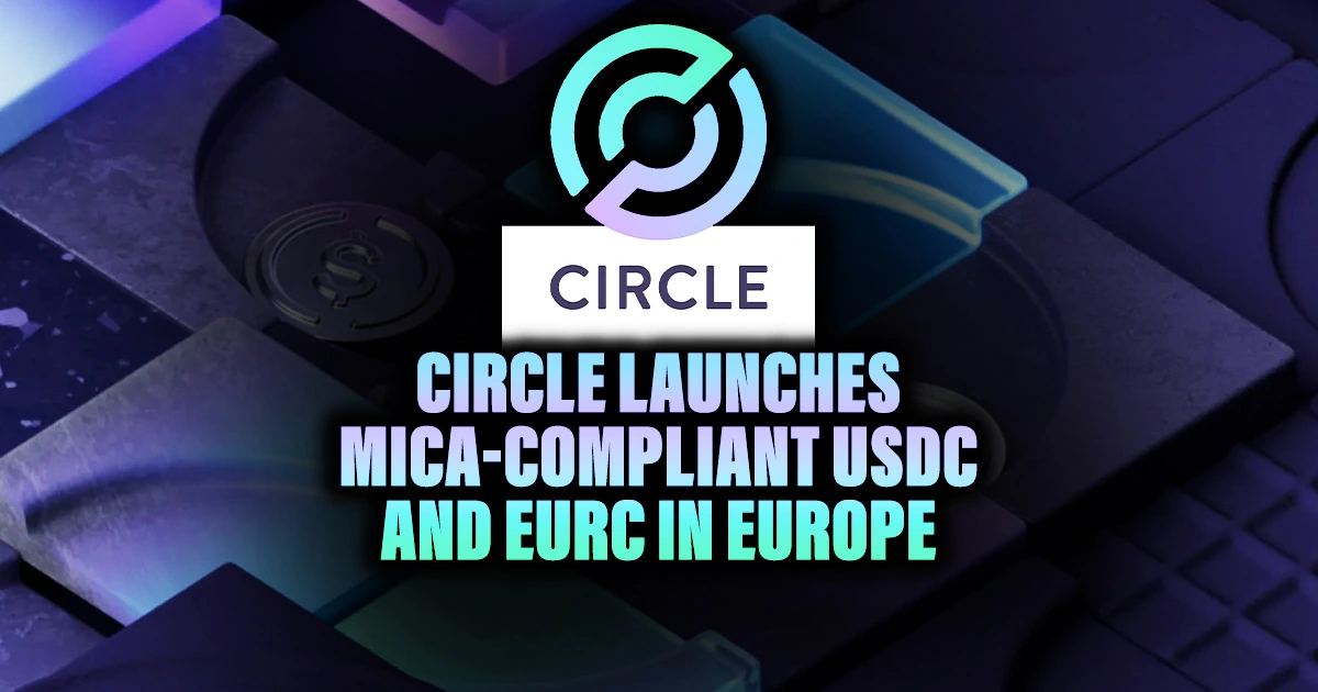 Illustration for Circle's MiCA-compliant USDC and EURC strategy in Europe.