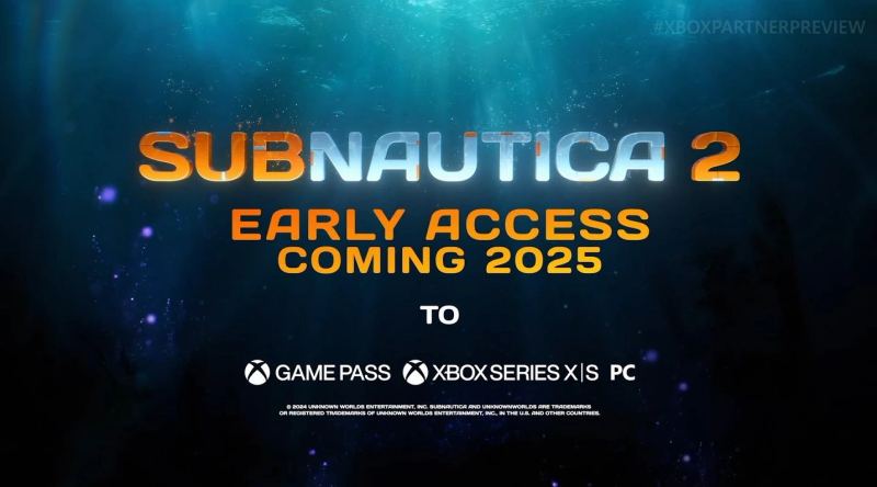 Illustration for Subnautica 2 launching through Xbox Game Preview and Steam Early Access.