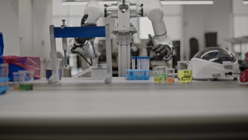 Genesis AI visual for GENE-26.5 robotic manipulation system.