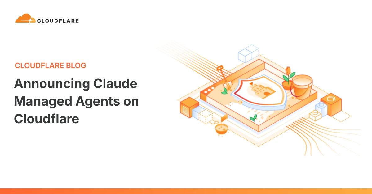 Cloudflare and Claude Managed Agents illustration showing sandboxes, observability, and secure agent control planes.