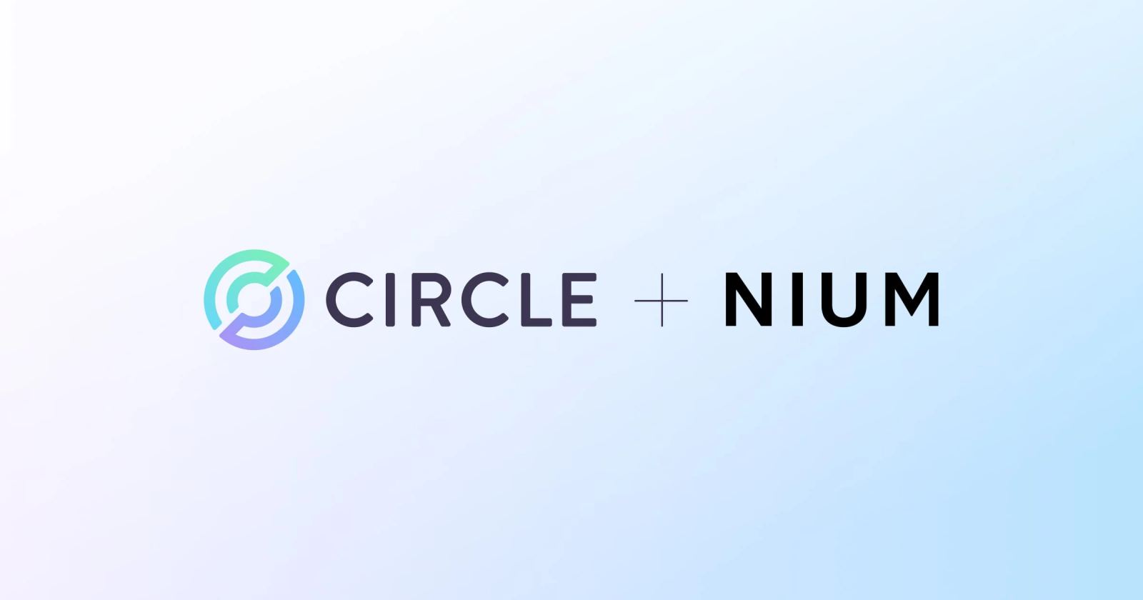 Circle and Nium partnership visual for connecting USDC settlement with global payout rails.