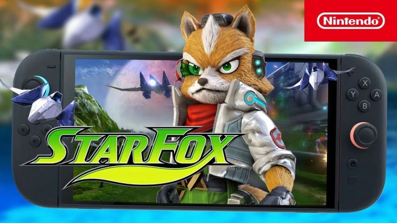 Nintendo Switch 2 sci-fi flight game concept representing Star Fox
