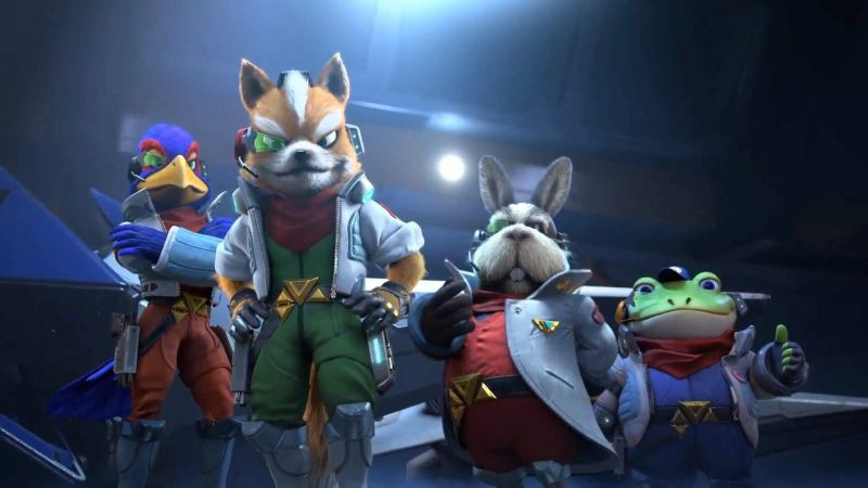Concept image representing Star Fox on Nintendo Switch 2 with online co-op and shared-play features.