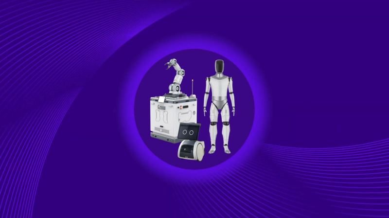 Concept image representing a full-stack robotics reference design with onboard AI, sensing, and control systems.