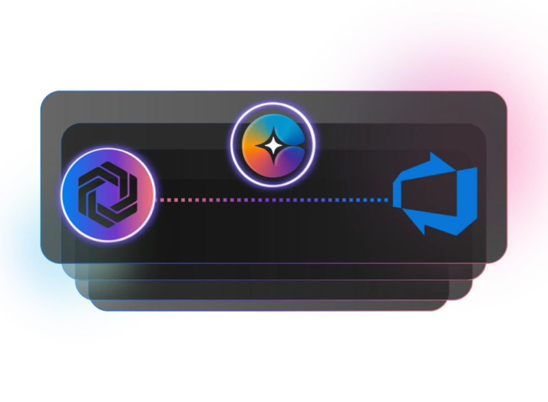 Concept image representing enterprise AI agents moving between local Windows devices and cloud infrastructure.