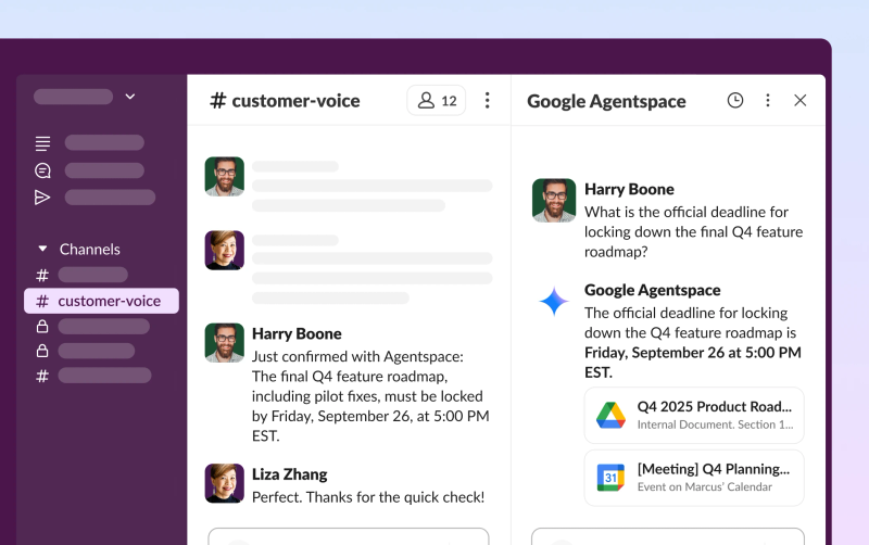 Concept image representing Slack turning team conversations into a governed control plane for enterprise agents.