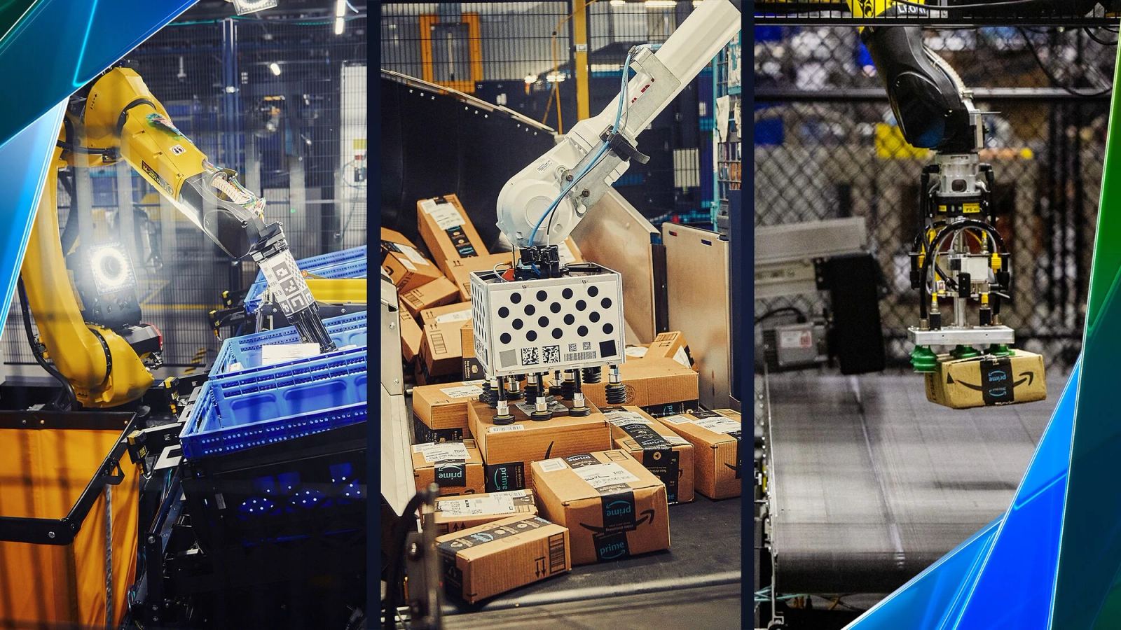 Warehouse robots and industrial automation systems expanding across logistics and manufacturing operations