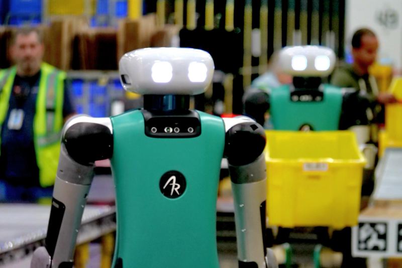 Agility Digit humanoid robot designed for safe collaboration in real industrial settings