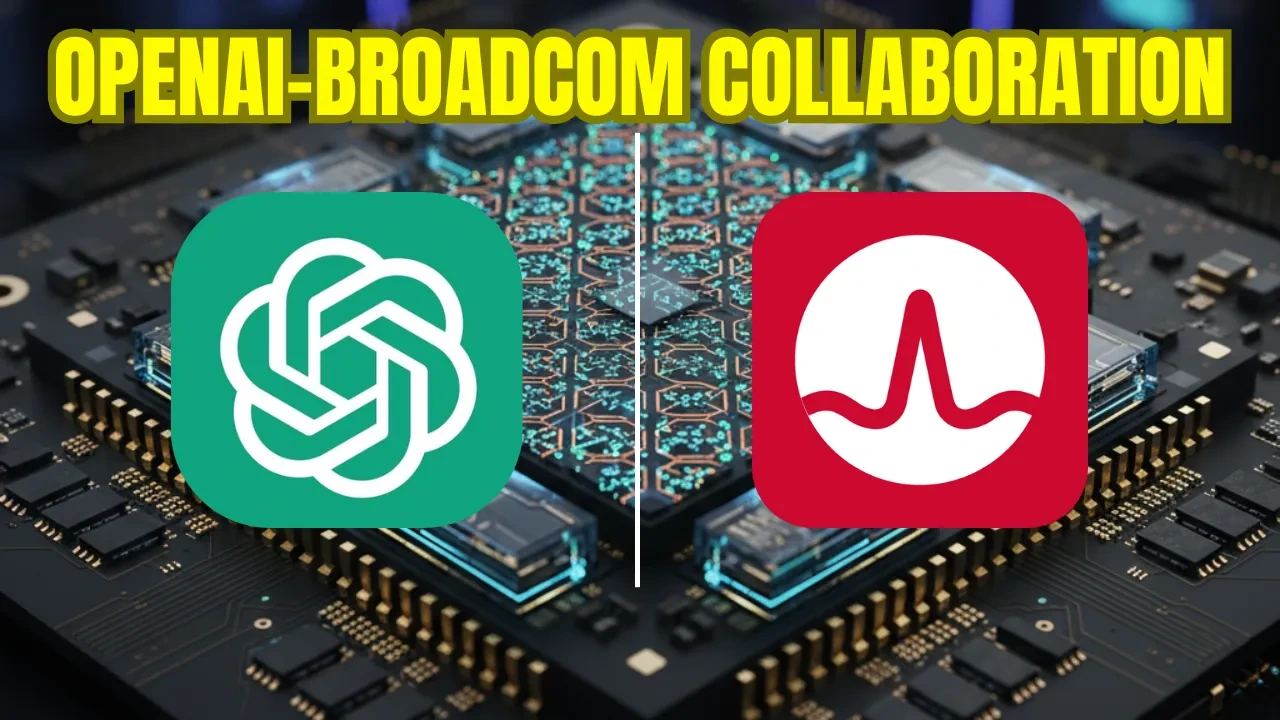 Custom AI inference chip representing OpenAI and Broadcom infrastructure strategy