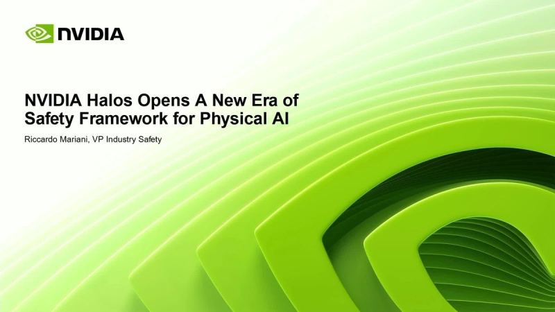 Grafik zur Robotik-Sicherheitsarchitektur, die NVIDIA Halos und industrielle Humanoide darstellt