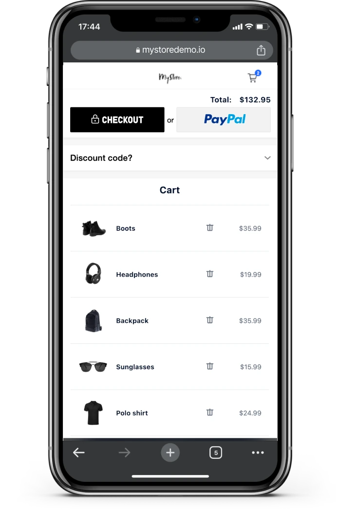 AI shopping agent routing a payment through merchant checkout infrastructure