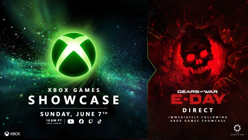 Illustration representing a major Xbox showcase with exclusive games and anniversary hardware