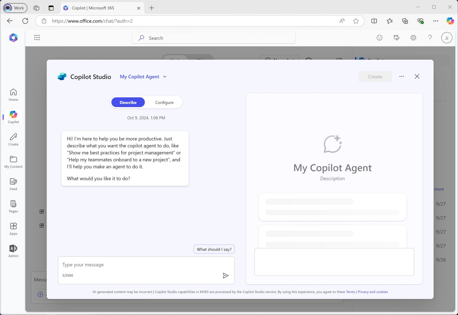 Desktop software interface for an AI coding agent with model controls