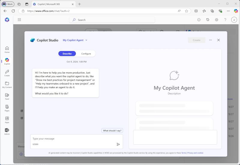 Interfaz de software de escritorio para un agente de codificación de IA con controles de modelo