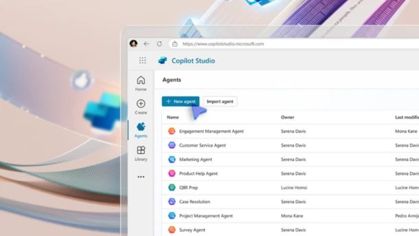 Developer desktop showing an AI coding agent coordinating repositories and model providers
