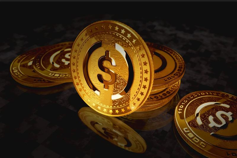 Coinbase and MassPay enterprise stablecoin payouts illustration