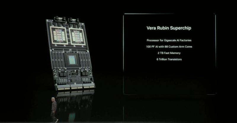 Визуализация суперкомпьютерной платформы NVIDIA Vera Rubin
