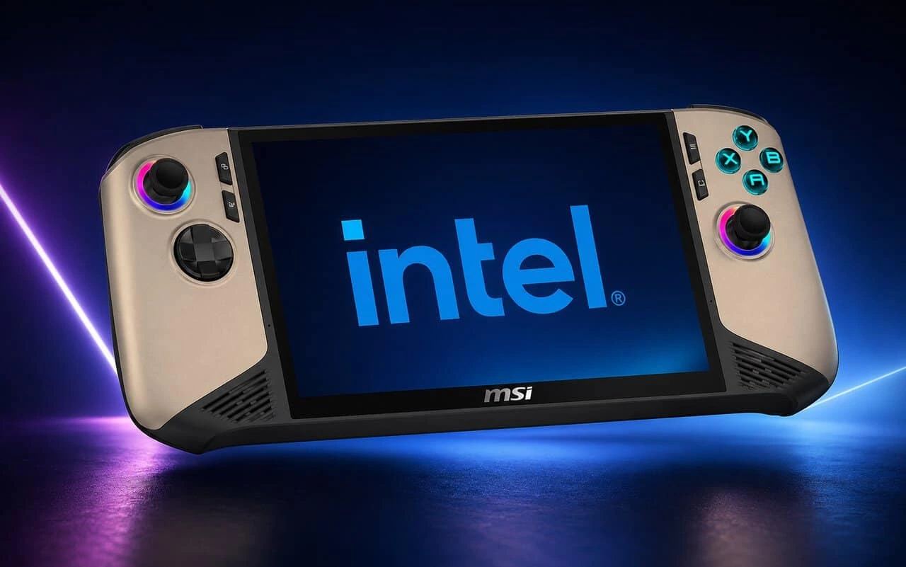 Intel MSI Claw 8 EX AI Plus handheld with Arc G3 processor