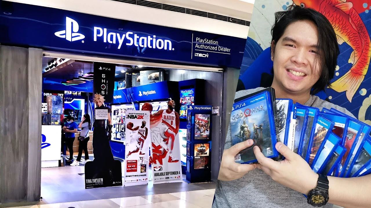 PlayStation Store and physical disc transition visual