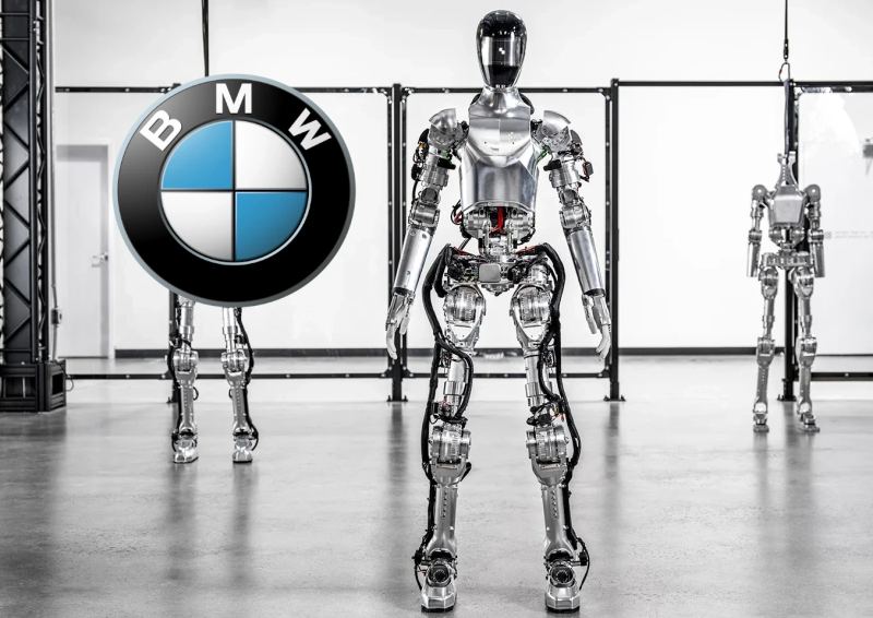 Figura 03 robot humanoide en la planta de BMW visual
