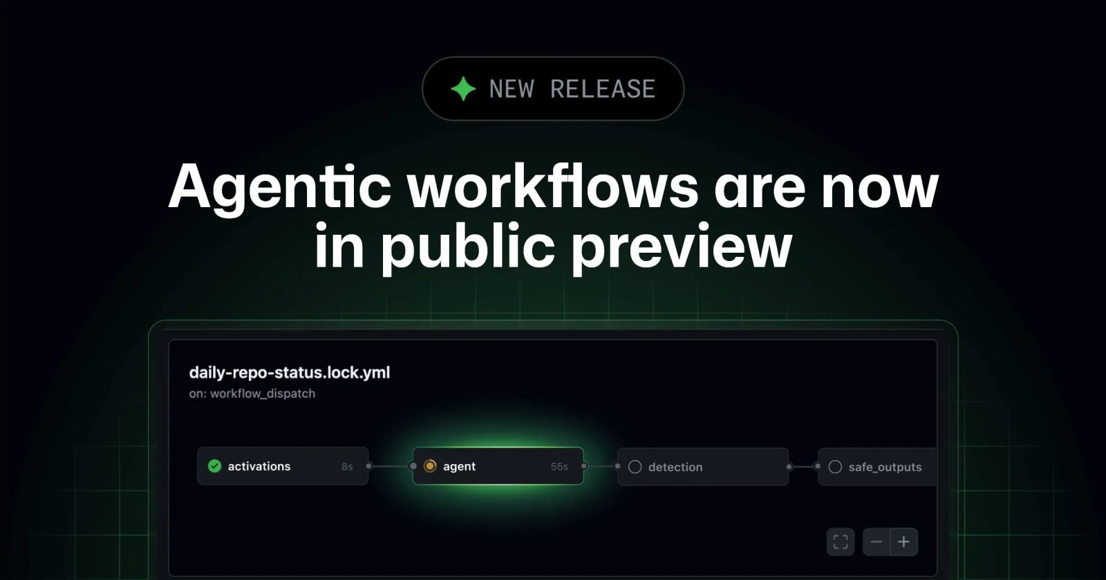 GitHub Agentic Workflows announcement graphic
