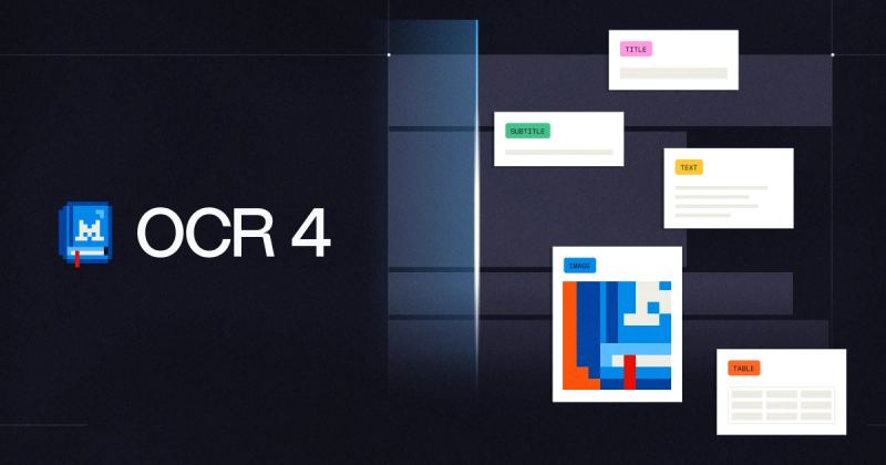 Mistral OCR 4 announcement graphic