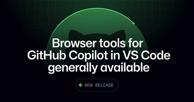GitHub Copilot browser tools promotional image