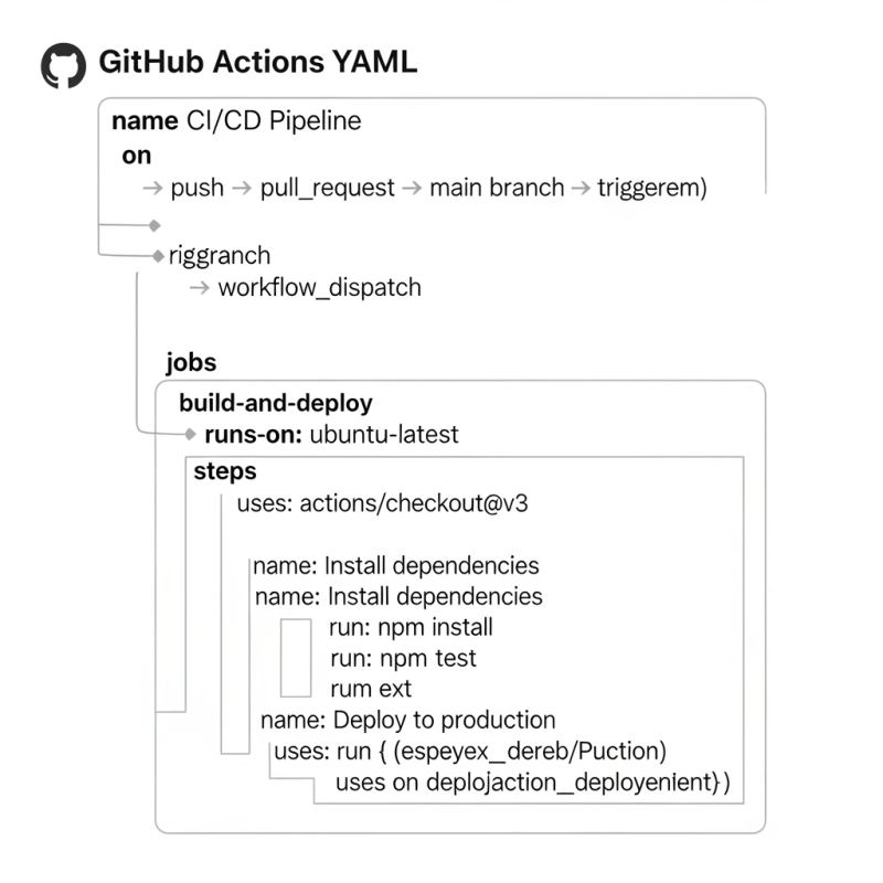 GitHub Actions workflow protections illustration