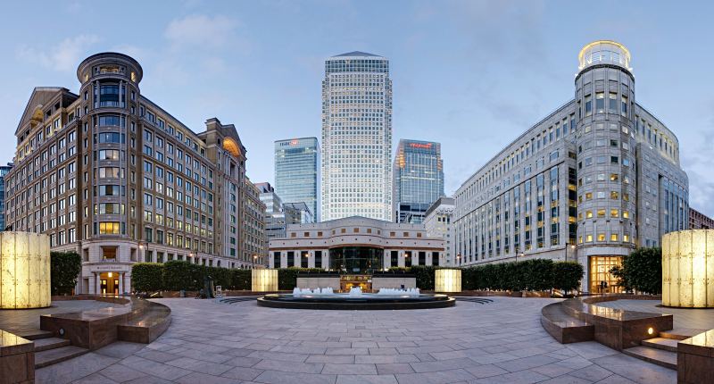 El distrito financiero de Canary Wharf en Londres representa los mercados de capitales institucionales