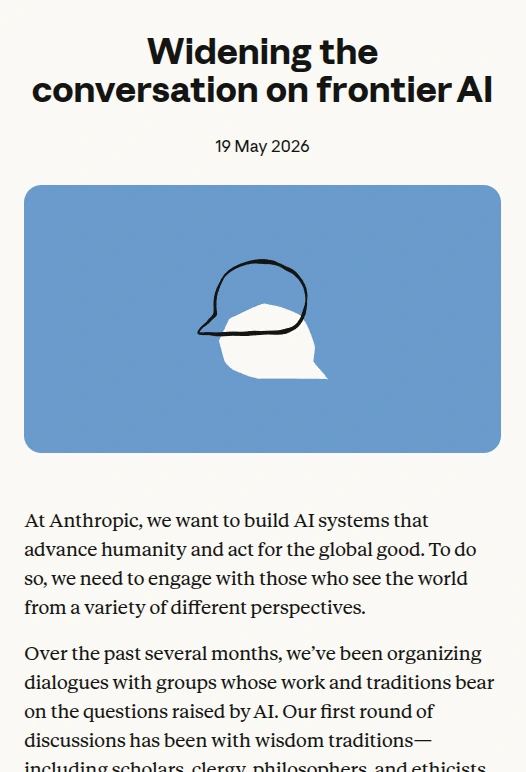 Editorial cover for Anthropic's hard-questions campaign says frontier AI labs now have to compete on public legitimacy, not just model power