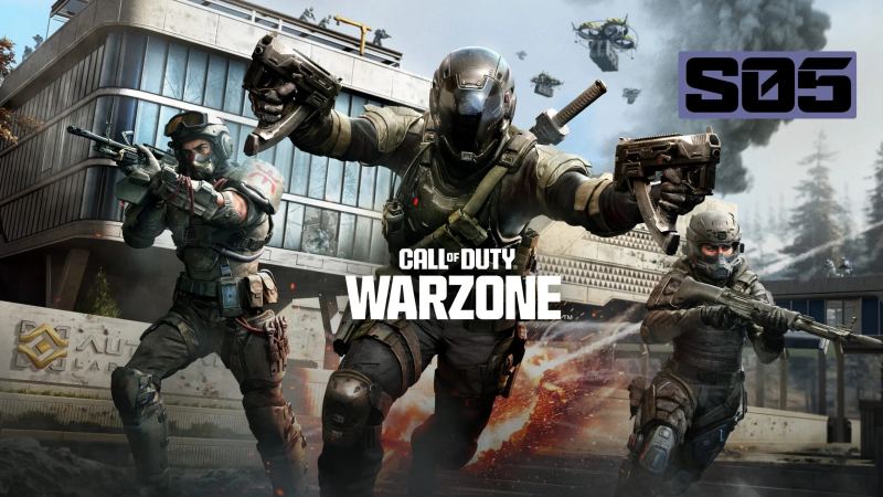 Schlüsselgrafiken zu Call of Duty Black Ops 7 und Warzone Staffel 5