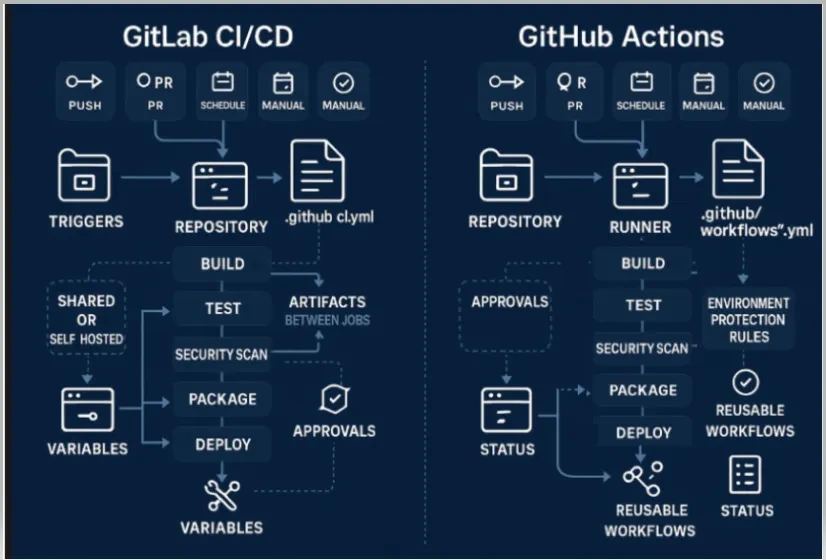 GitHub artwork representing AI-powered security detections inside pull requests.