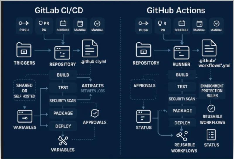 GitHub artwork representing AI-powered security detections inside pull requests.