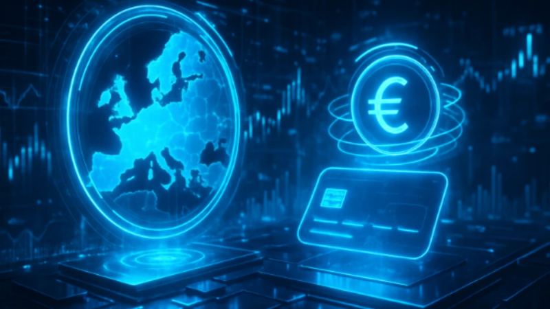 PayPal და ევროპული გადახდების გამოსახულება, რომელიც წარმოადგენს EPC და SEPA თავსებადობას.