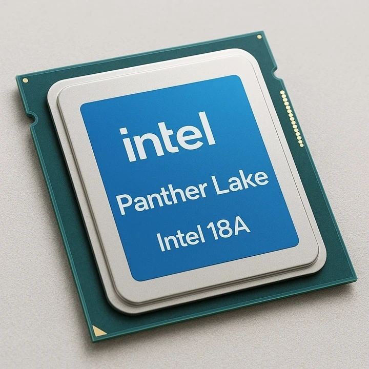 Concepto de chip de IA de grado espacial que muestra la computación de borde satelital en órbita.