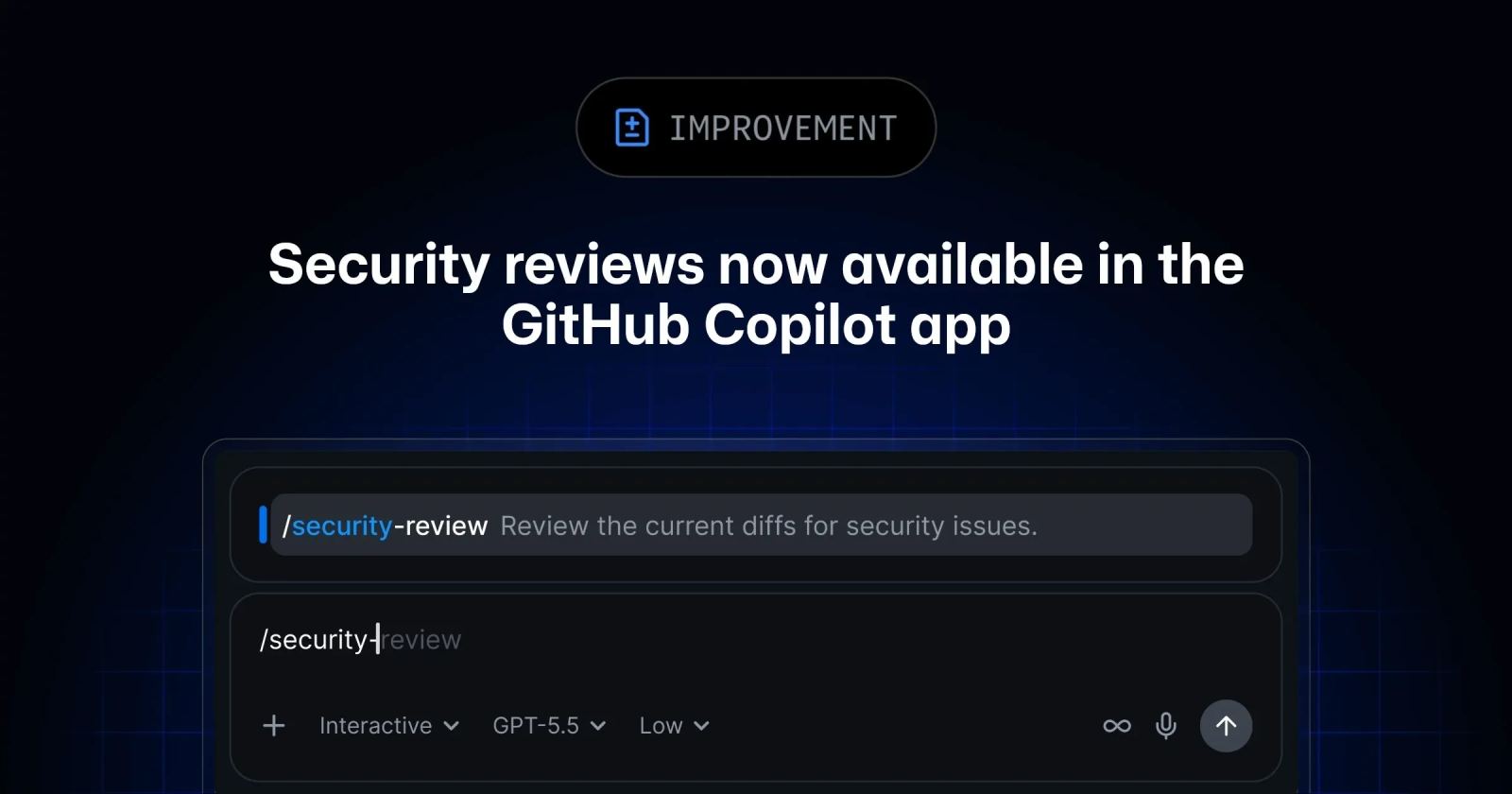 Команда проверки безопасности приложения GitHub Copilot в рабочем процессе разработчика.