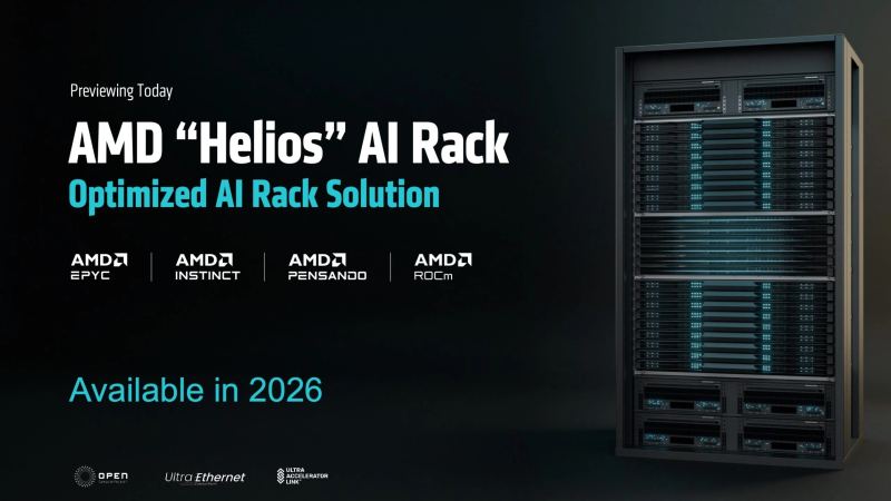 AMD-ის Helios-ის გაშვების სარედაქციო სურათი აქცევს AI ჩიპების რბოლას სრულ თაროზე
