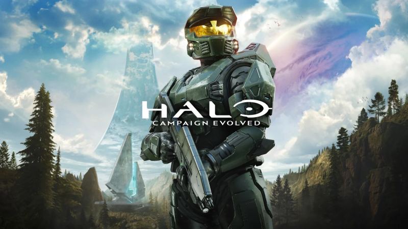 Master Chief standing on a rebuilt Halo landscape for a cross-platform campaign launch