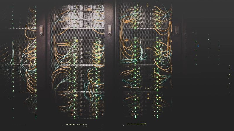 Server racks representing enterprise AI infrastructure and controlled agent deployment
