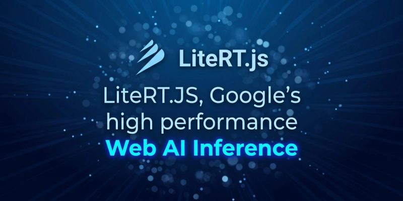 Google LiteRT.js browser AI inference illustration.