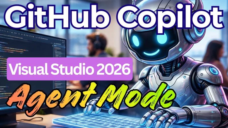 Visual Studio 2026-Entwicklerarbeitsbereich mit einem Agentenkompetenzbereich.
