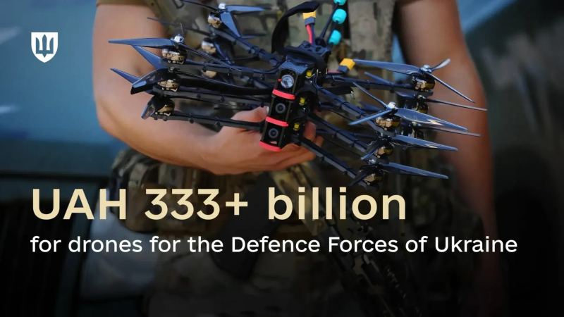 Eine Flotte militärischer Drohnen repräsentiert das expandierende Beschaffungs- und Produktionssystem der Ukraine.