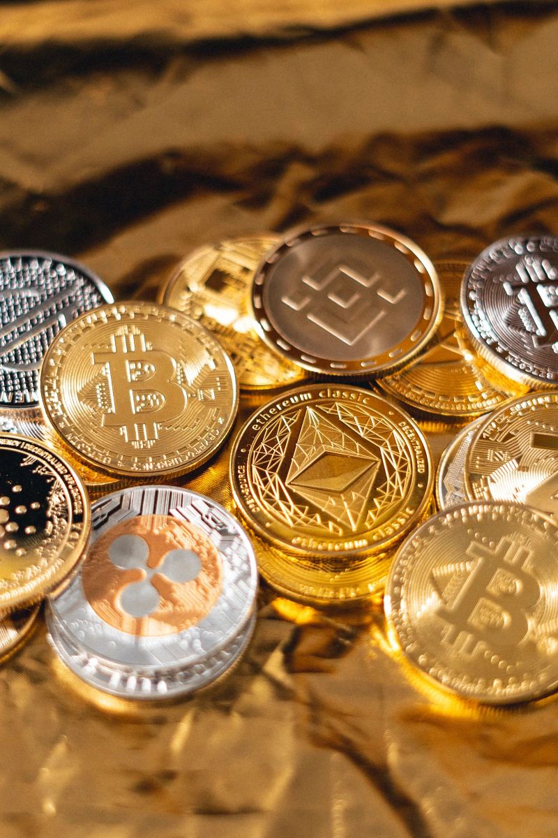 Digital finance display representing crypto regulation and market structure.